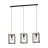 Eglo Suspension Luminaire Libertad Échantillon Bois Noir Brun | IP20 - Convient pour 3x E27 