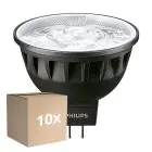 Lot 10x Philips Master Spot LED GU5.3 MR16 6.7W 440lm 24D - 930 Blanc Chaud | Meilleur Rendu De Couleur - Dimmable - Remplacement 35W