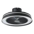 Eglo Ventilateur Vallonia 1 ABS Matt Noir 31.7W 3200lm - 827-865 Accordable Blanc + RGB | Dimmable