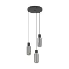 Eglo Suspension Luminaire Maione Échantillon Noir | IP20 - Convient pour 3x E27 
